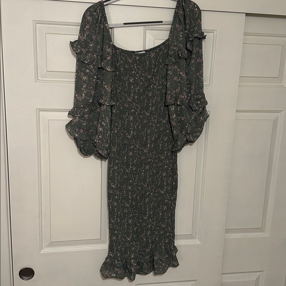 Long Sleeve Floral Dress